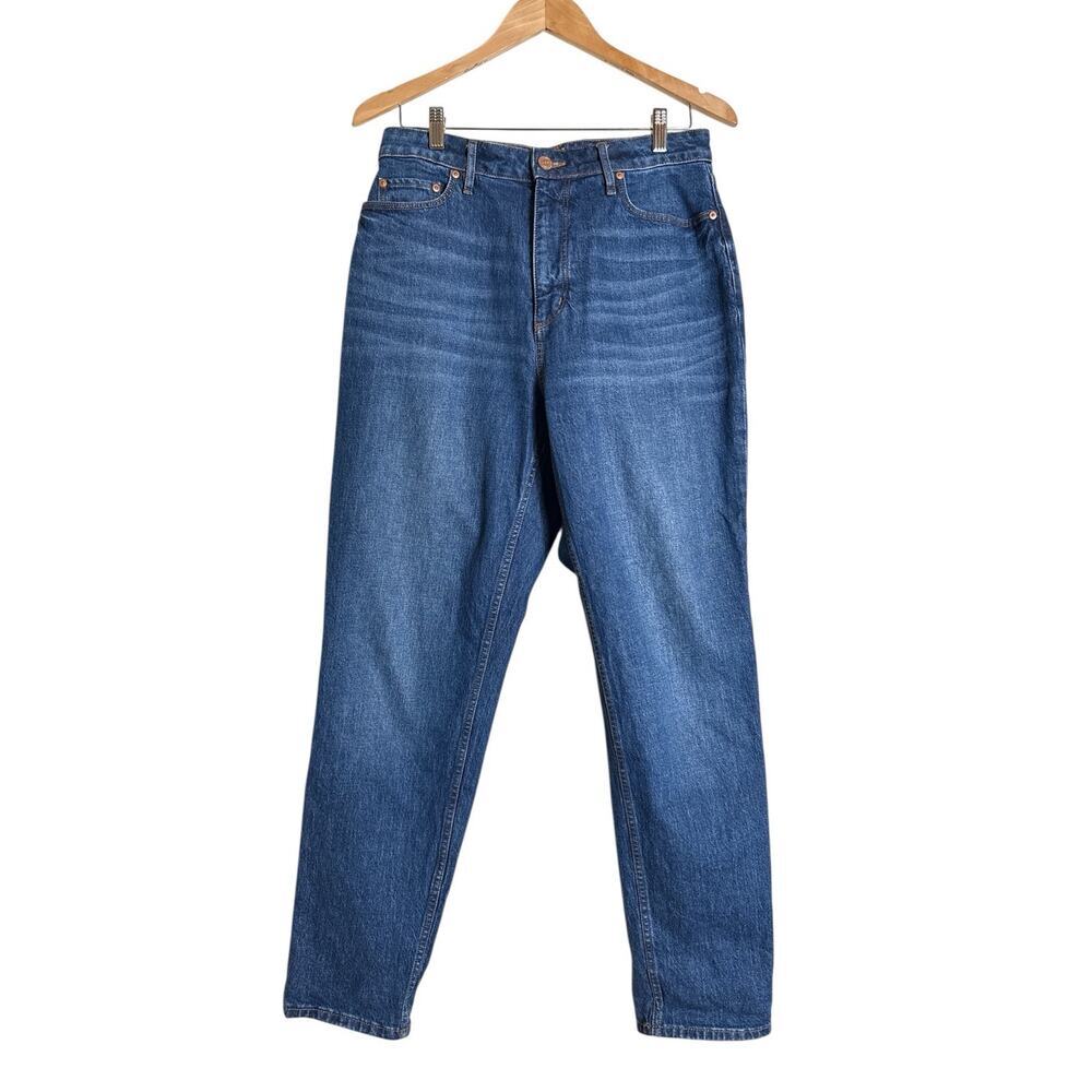 Ann Taylor LOFT Women's Slim Pockets High Waisted Curvy Denim Jeans Size 28 Blue